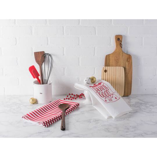 DII® Assorted Dear Santa Holiday Printed Dishtowel Set